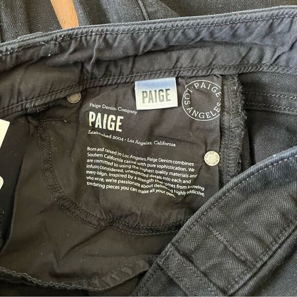 Paige Skyline Skinny Black Jeans - Picture 7 of 7